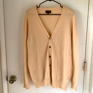 J. Crew button up sweater with cashmere
